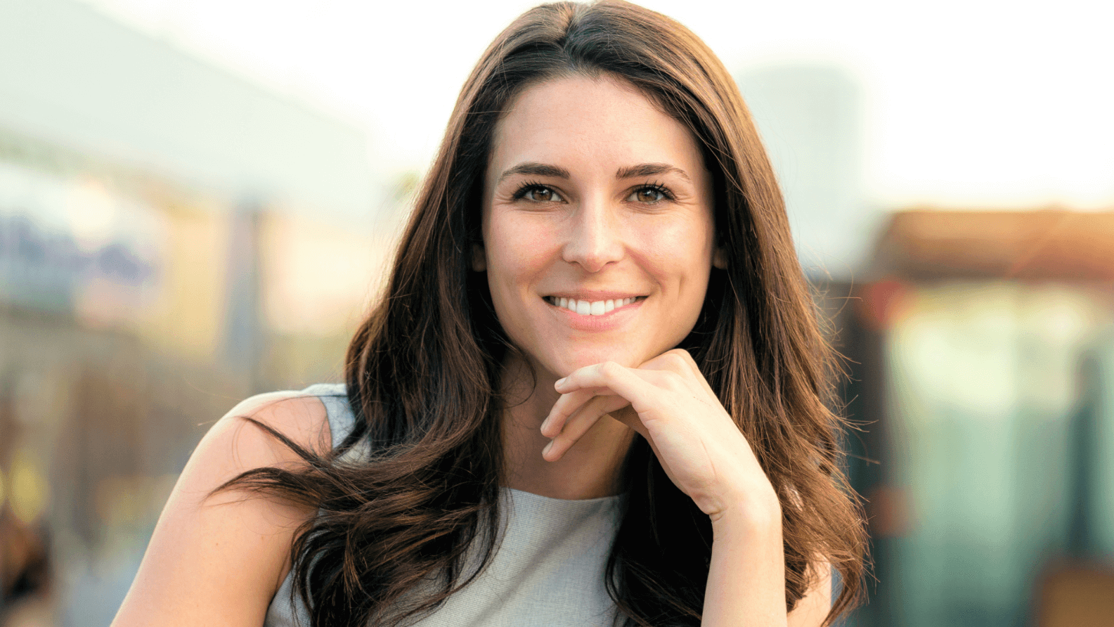 woman smiling